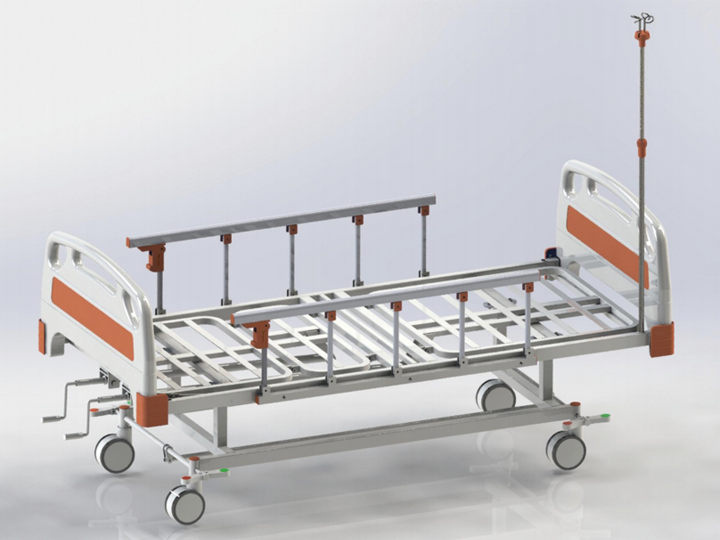 Manual hospital bed (double shake and 30% off) B